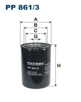 PP8613 Топливный фильтр FILTRON подбор по vin на Brocar