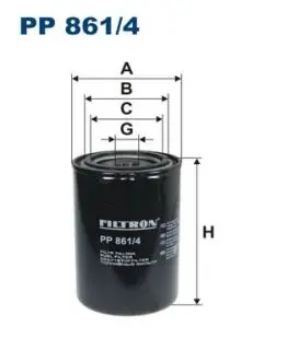 PP8614 Фільтр палива FILTRON підбір по vin на Brocar