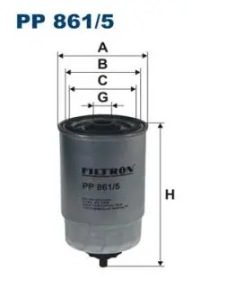 PP8615 Топливный фильтр FILTRON підбір по vin на Brocar
