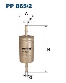 PP8652 Топливный фильтр FILTRON підбір по vin на Brocar