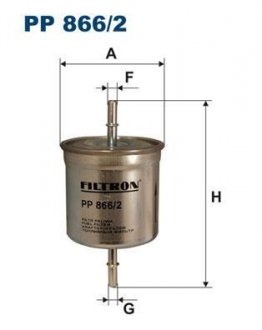 PP8662 Топливный фильтр FILTRON підбір по vin на Brocar