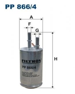 PP8664 Топливный фильтр FILTRON подбор по vin на Brocar