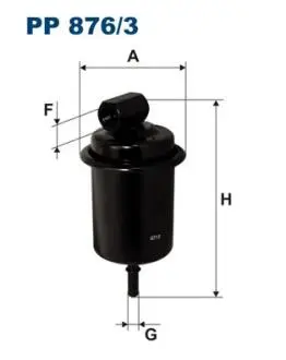 PP8763 Топливный фильтр FILTRON підбір по vin на Brocar