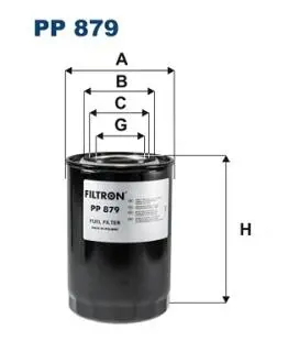 PP879 Топливный фильтр FILTRON подбор по vin на Brocar