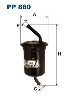 PP880 Топливный фильтр FILTRON подбор по vin на Brocar