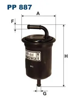 PP887 Топливный фильтр FILTRON подбор по vin на Brocar
