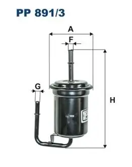 PP8913 Топливный фильтр FILTRON PP891/3 FILTRON підбір по vin на Brocar