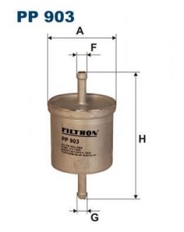 PP903 Топливный фильтр FILTRON подбор по vin на Brocar