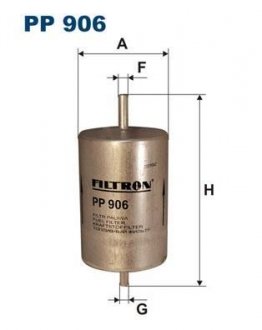 PP906 Фільтр палива FILTRON підбір по vin на Brocar