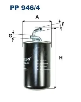PP9464 Фільтр палива FILTRON підбір по vin на Brocar