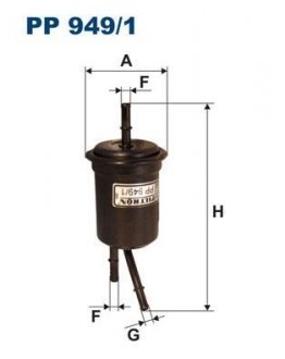 PP9491 Топливный фильтр FILTRON підбір по vin на Brocar