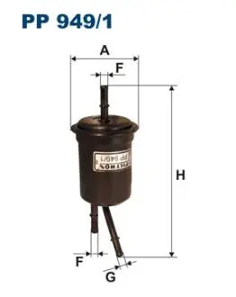 PP9491 Фільтр палива FILTRON підбір по vin на Brocar