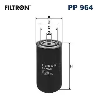 PP964 Топливный фильтр FILTRON подбор по vin на Brocar