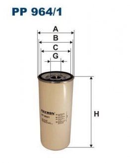 PP9641 Топливный фильтр FILTRON подбор по vin на Brocar