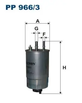 PP9663 Фільтр палива FILTRON підбір по vin на Brocar