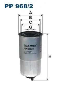 PP9682 Топливный фильтр FILTRON PP968/2 FILTRON подбор по vin на Brocar