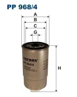 PP9684 Топливный фильтр FILTRON подбор по vin на Brocar