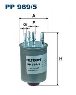 PP9695 Фильтр топлива FILTRON підбір по vin на Brocar