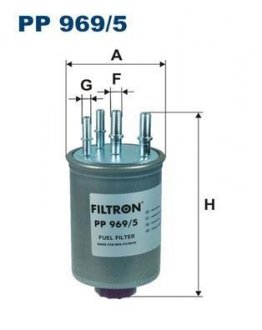 PP9695 Фільтр палива FILTRON підбір по vin на Brocar