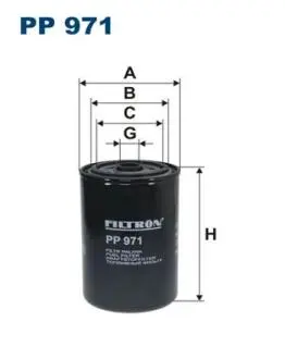 PP971 Топливный фильтр FILTRON PP971 FILTRON підбір по vin на Brocar