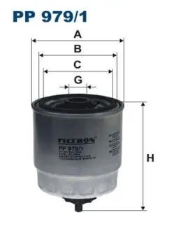 PP9791 Фільтр палива FILTRON підбір по vin на Brocar