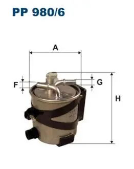 PP9806 Фільтр палива FILTRON підбір по vin на Brocar