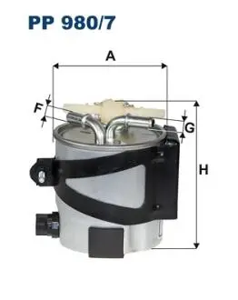 PP9807 Фільтр палива FILTRON підбір по vin на Brocar