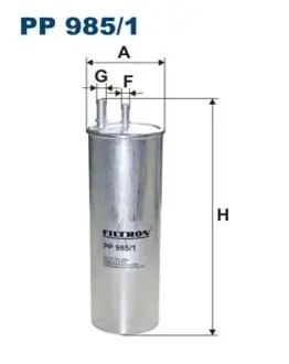 PP9851 Фильтр топливный FILTRON подбор по vin на Brocar