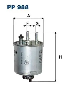 PP988 Фільтр палива FILTRON підбір по vin на Brocar