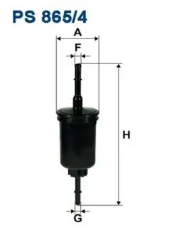 PS8654 Фильтр топливный FILTRON подбор по vin на Brocar