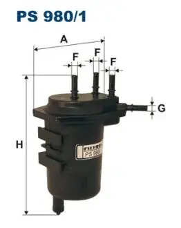 PS9801 Фільтр палива FILTRON підбір по vin на Brocar
