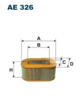 AE326 Фільтр повітря FILTRON підбір по vin на Brocar