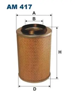 AM417 Фільтр повітря FILTRON підбір по vin на Brocar