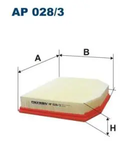 AP0283 Фільтр повітря FILTRON підбір по vin на Brocar