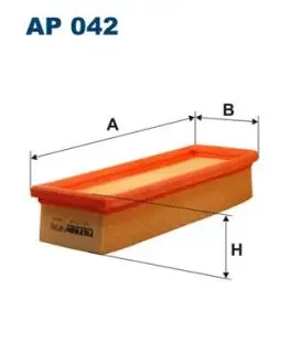 AP042 Фільтр повітряний FILTRON підбір по vin на Brocar