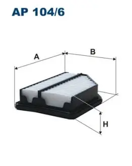 AP1046 Фільтр повітря FILTRON підбір по vin на Brocar
