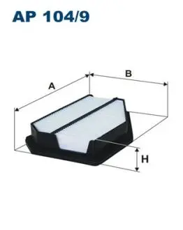 AP1049 Фільтр повітря FILTRON підбір по vin на Brocar