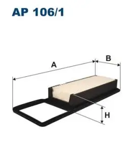AP1061 Воздушный фильтр FILTRON подбор по vin на Brocar