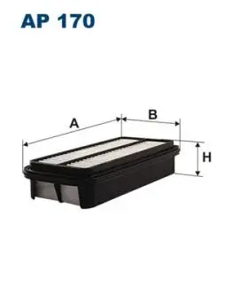 AP170 Фільтр повітря FILTRON підбір по vin на Brocar