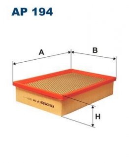 AP194 Фільтр повітря FILTRON підбір по vin на Brocar