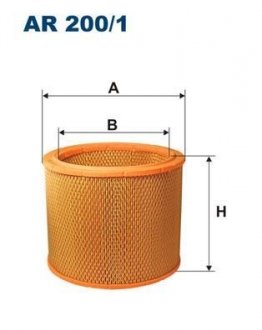 AR2001 Фільтр повітря FILTRON підбір по vin на Brocar