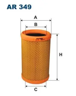 AR349 Фільтр повітряний FILTRON підбір по vin на Brocar