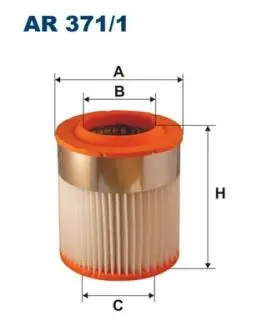 AR3711 Фільтр повітря FILTRON підбір по vin на Brocar
