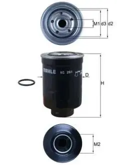 KC261D Топливный фильтр MAHLE / KNECHT підбір по vin на Brocar