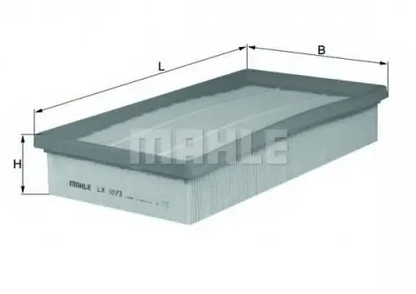 LX1073 Воздушный фильтр MAHLE / KNECHT підбір по vin на Brocar