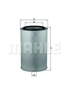 LX626 Фильтр воздушный Mahle MAHLE / KNECHT підбір по vin на Brocar