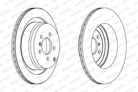 DDF1437C1 Гальмівний диск FERODO підбір по vin на Brocar