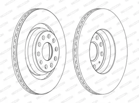 DDF1503C Гальмівний диск FERODO підбір по vin на Brocar