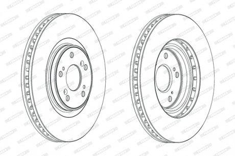 DDF1777C1 Гальмівний диск FERODO підбір по vin на Brocar