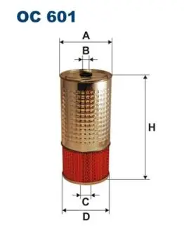 OC601 Фільтр мастила FILTRON підбір по vin на Brocar